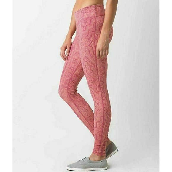 O'Neill Pants - O'Neill 365 Women's Pink Divine Active Rose Legging Tight Pants Size L $70